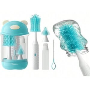 5-in-1 Baby Bottle & Nipple Cleaning Brush Set Blue 25% off